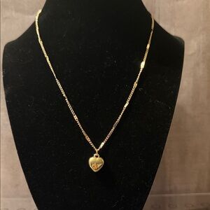 Gold Heart Pendant Necklace